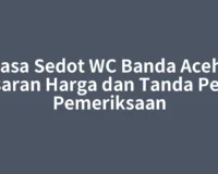 Jasa Sedot WC Banda Aceh: Kisaran Harga dan Tanda Perlu Pemeriksaan