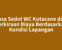 Jasa Sedot WC Kutacane dan Perkiraan Biaya Berdasarkan Kondisi Lapangan