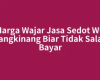 Harga Wajar Jasa Sedot WC Bangkinang Biar Tidak Salah Bayar