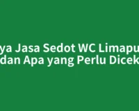 Biaya Jasa Sedot WC Limapuluh dan Apa yang Perlu Dicek