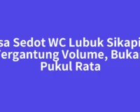 Jasa Sedot WC Lubuk Sikaping Tergantung Volume, Bukan Pukul Rata