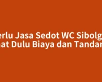 Perlu Jasa Sedot WC Sibolga? Lihat Dulu Biaya dan Tandanya