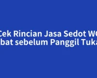 Cek Rincian Jasa Sedot WC Stabat sebelum Panggil Tukang