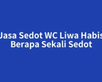 Jasa Sedot WC Liwa Habis Berapa Sekali Sedot
