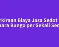 Perkiraan Biaya Jasa Sedot WC Muara Bungo per Sekali Sedot